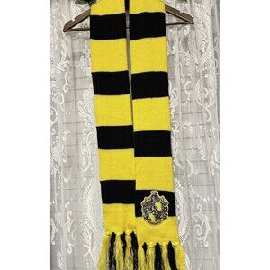 Harry Potter Hufflepuff Deluxe Scarf Yellow Black Rubies One Size